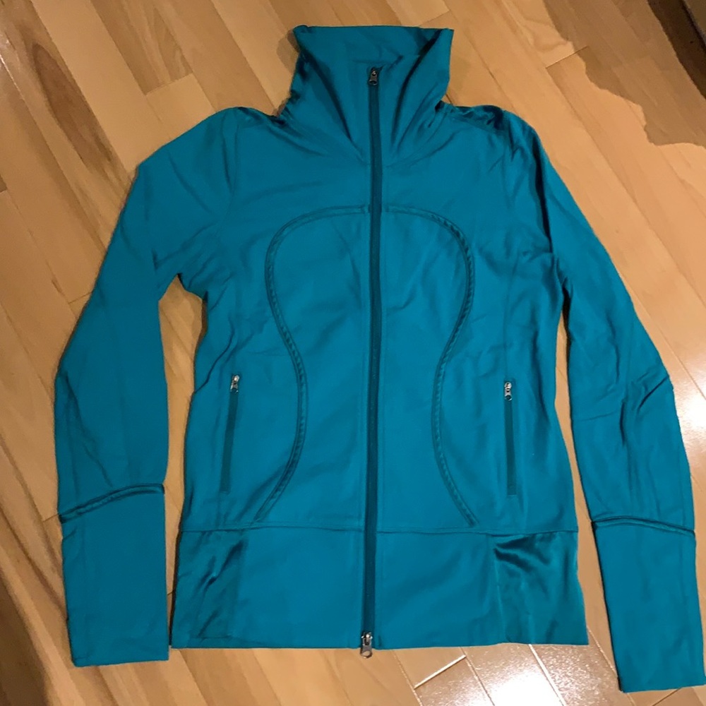 🌟HP🌟Lululemon Jacket *Brushed Surge (Teal) with satin accents - sz 6